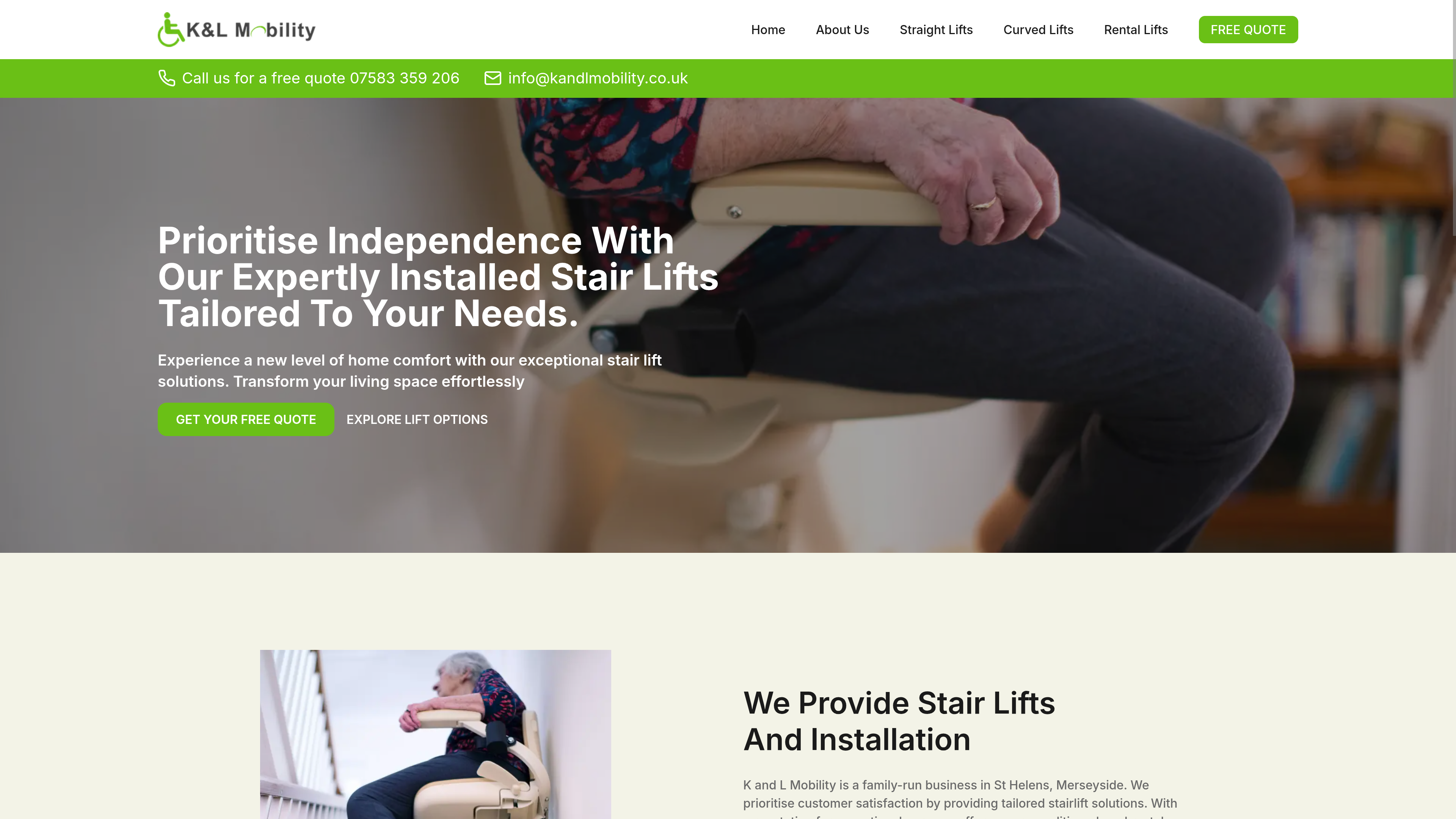 K&L Mobility website project by Refold Studio