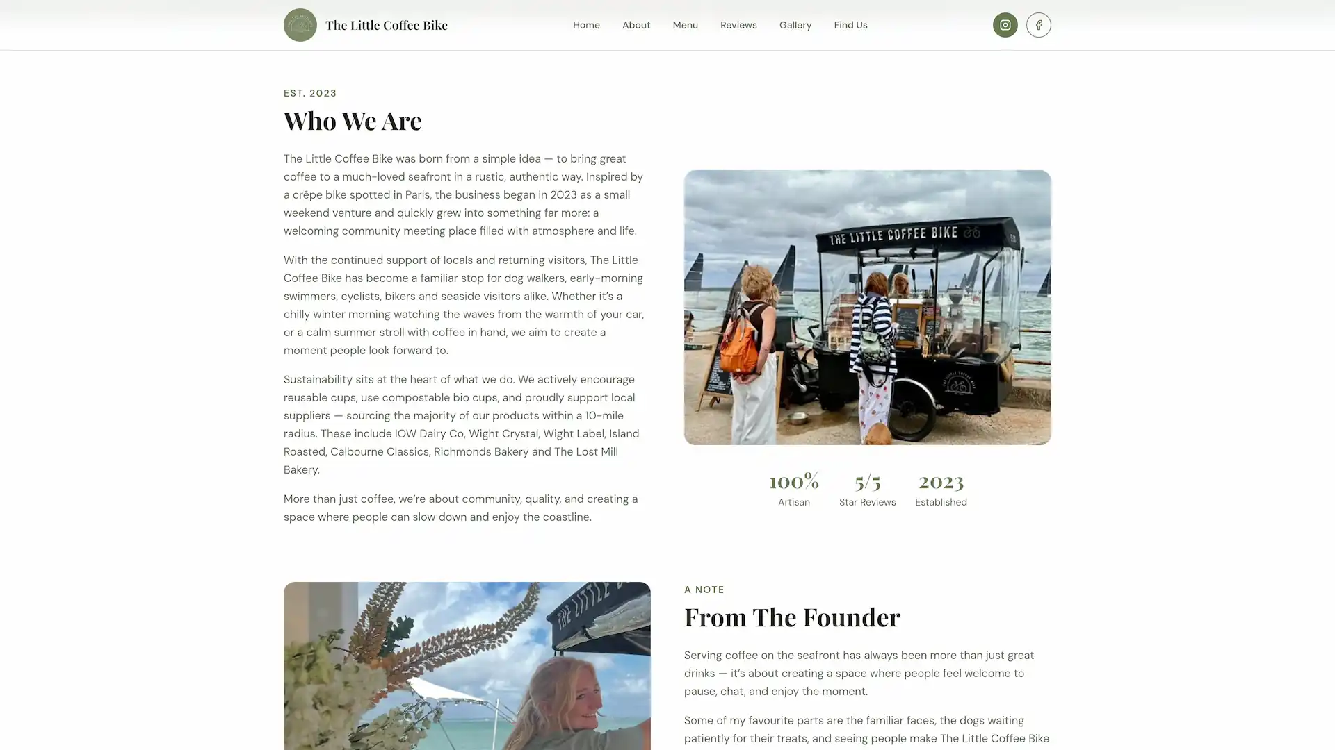 The Little Coffee Bike website project by Refold Studio - image 2